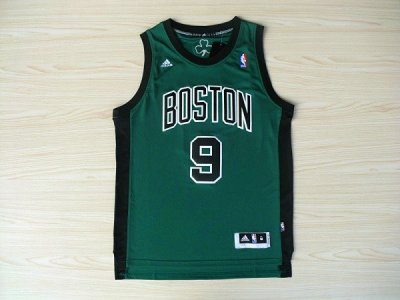 Maillot De Basket Boston Celtics Rajon Rondo 9 Tissus Sportif Fans Edition Vert Noir